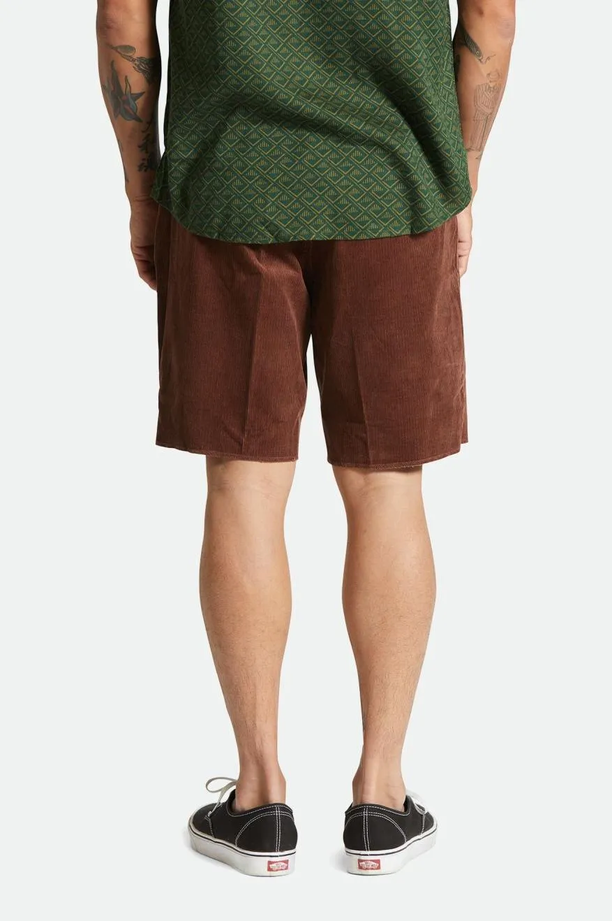Madrid II Corduroy Short 8" - Sepia Cord