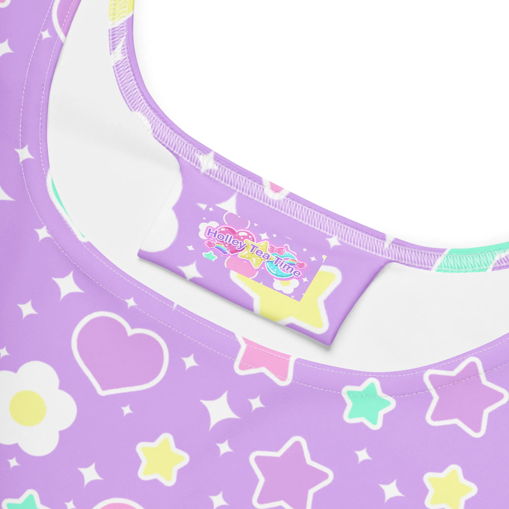 Magical Spring Purple Skater Dress