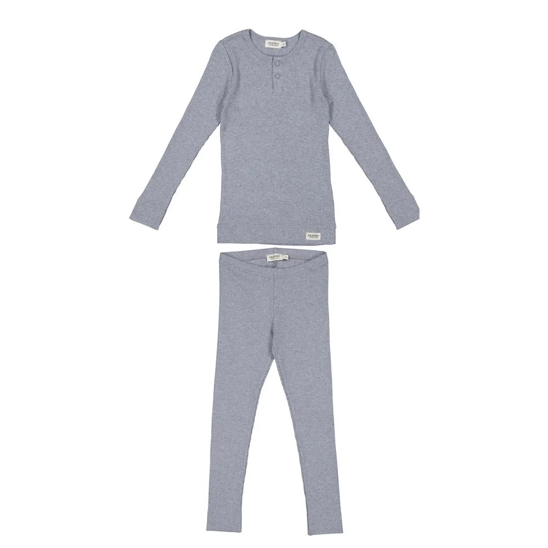 MARMAR MOONSTONE MÉLANGE HENLEY RIBBED SET