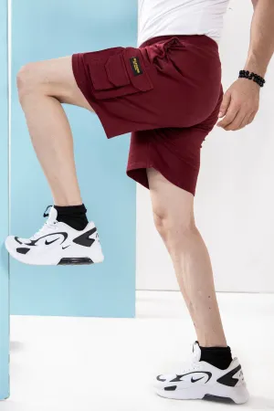 Maroon Cargo Shorts - S21 - MSH011R