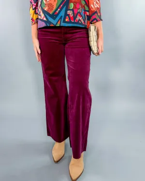 Meg Mulberry High Rise Wide Leg Corduroy Pants