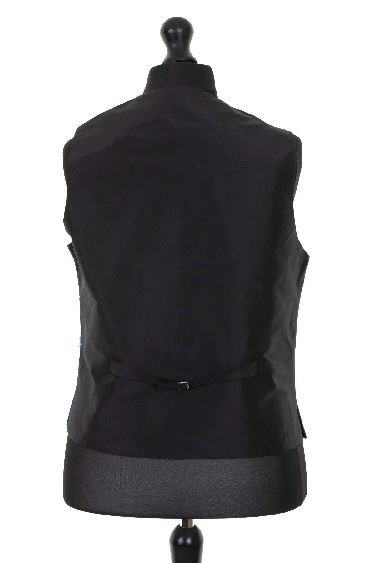 Mens Waistcoat in Aqua Teal