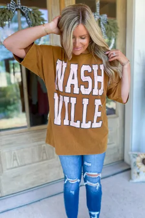 Mineral Washed Nashville Graphic Short Sleeve Printed Tee *FINAL SALE*