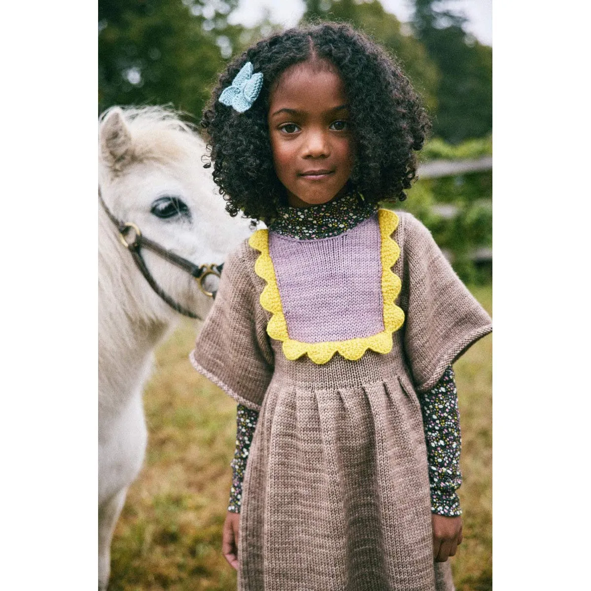 Misha & Puff - Scallop bib dress - Brut