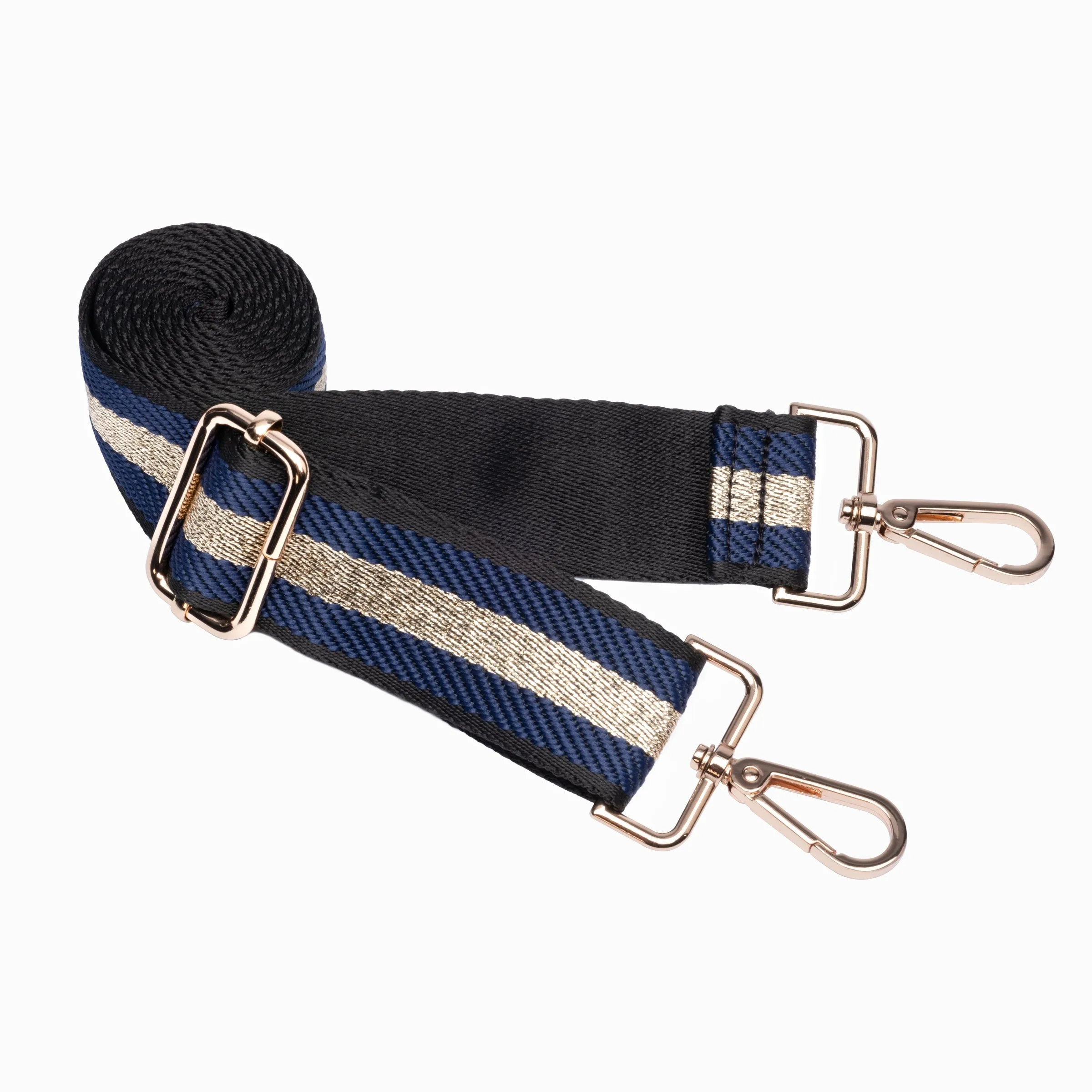 Navy Blue Matte HydroBag® with Navy/Gold Strap