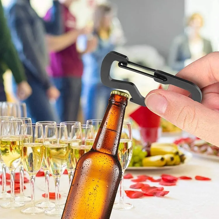 Outdoor Multifunctional Stainless Steel D-Type Carabiner Bottle Opener(TZ-001)