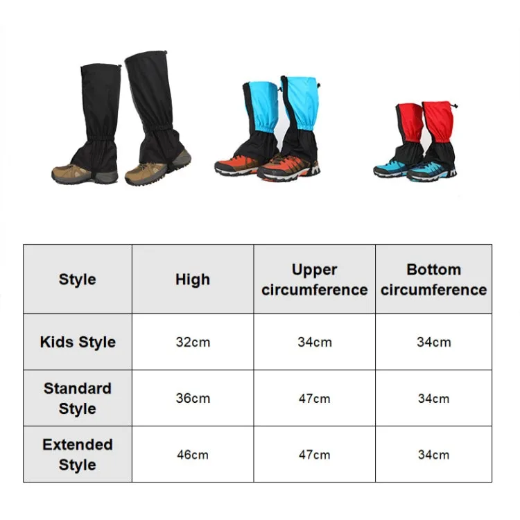 Outdoor Snow Desert Sand-proof Waterproof Foot Cover, Spec: Extended (Red)