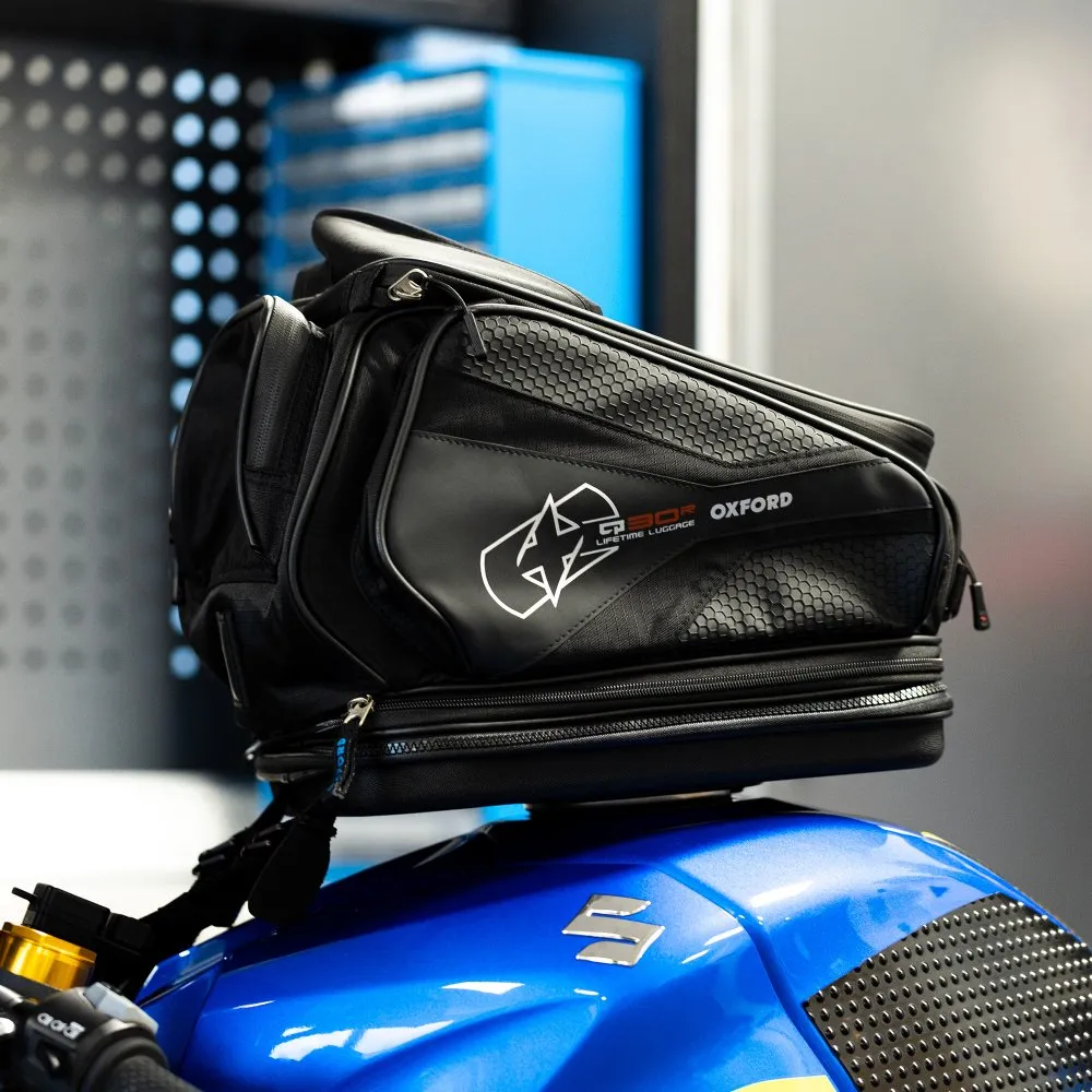 Oxford Q30R QR Tank Bag Black Motorcycle Gear