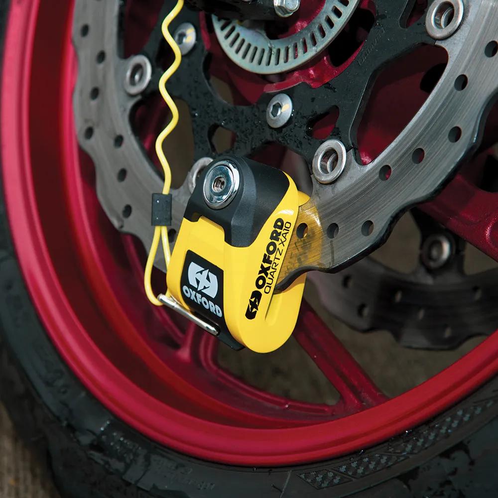 Oxford Quartz XA10 Alarm Disc Lock Motorcycle Security
