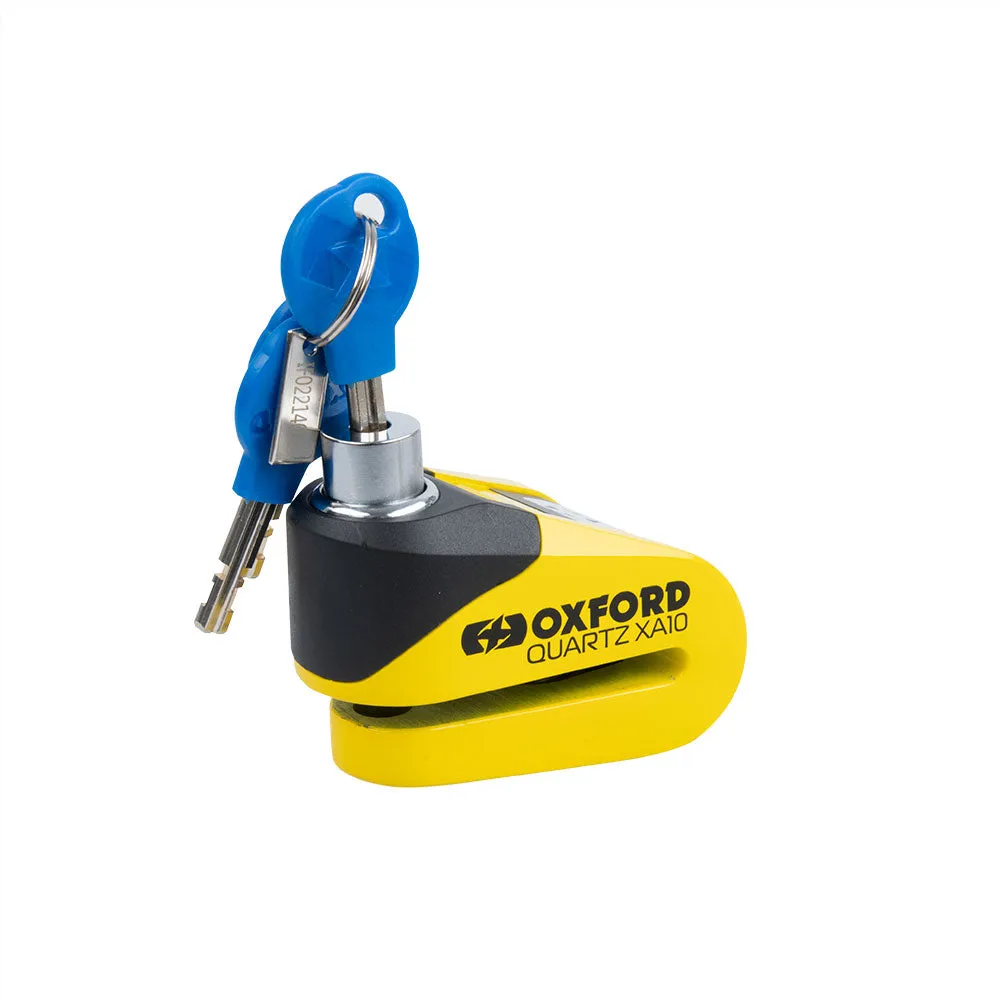 Oxford Quartz XA10 Alarm Disc Lock Motorcycle Security