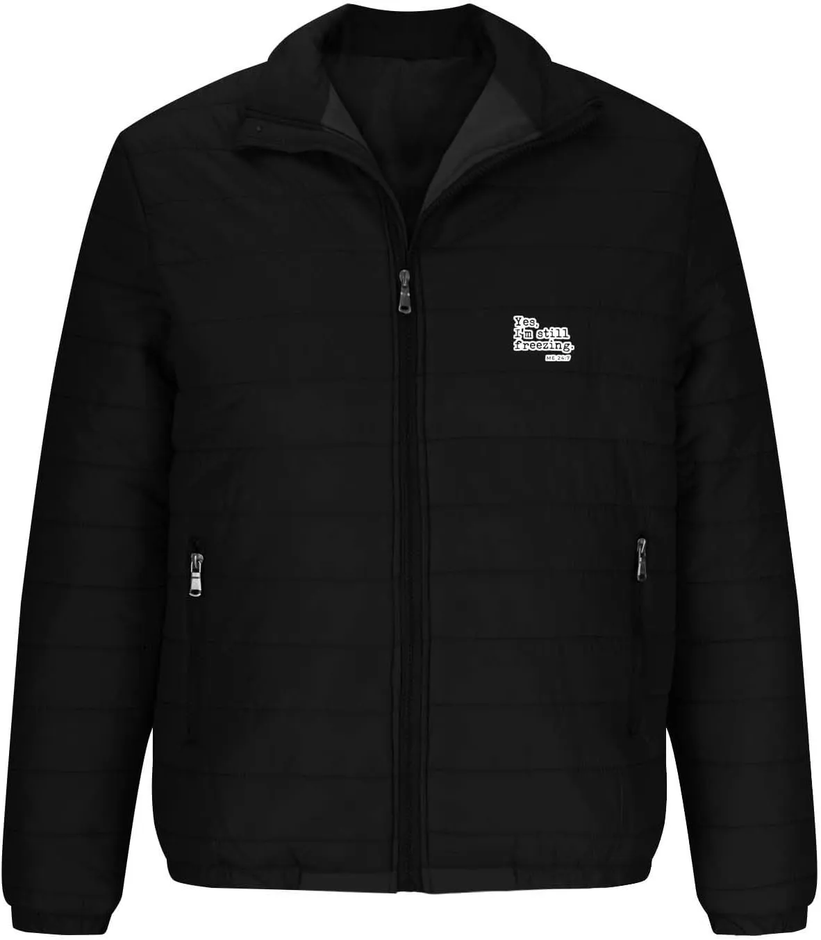 Puffer Jacket Men Lightweight Packable Down Jacket Zip up Quilted Jacket Windproof Insulated Jacket Warm Winter Coat