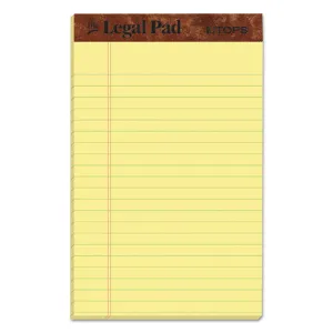 "the Legal Pad" Ruled Perforated Pads, Narrow Rule, 50 Canary-yellow 5 X 8 Sheets, Dozen