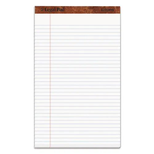 "the Legal Pad" Ruled Perforated Pads, Wide/legal Rule, 50 White 8.5 X 14 Sheets, Dozen