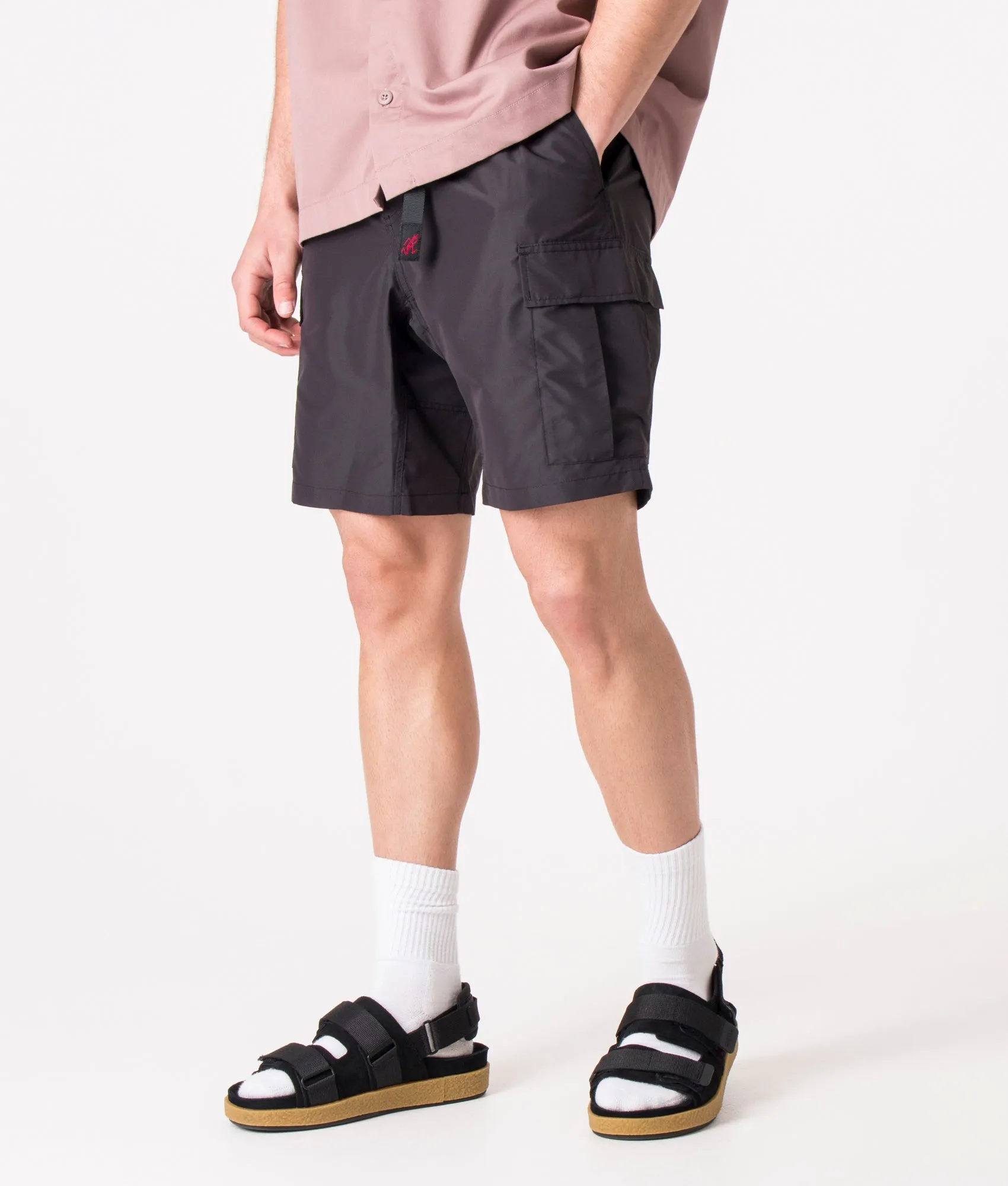 Relaxed Fit Shell Cargo Shorts