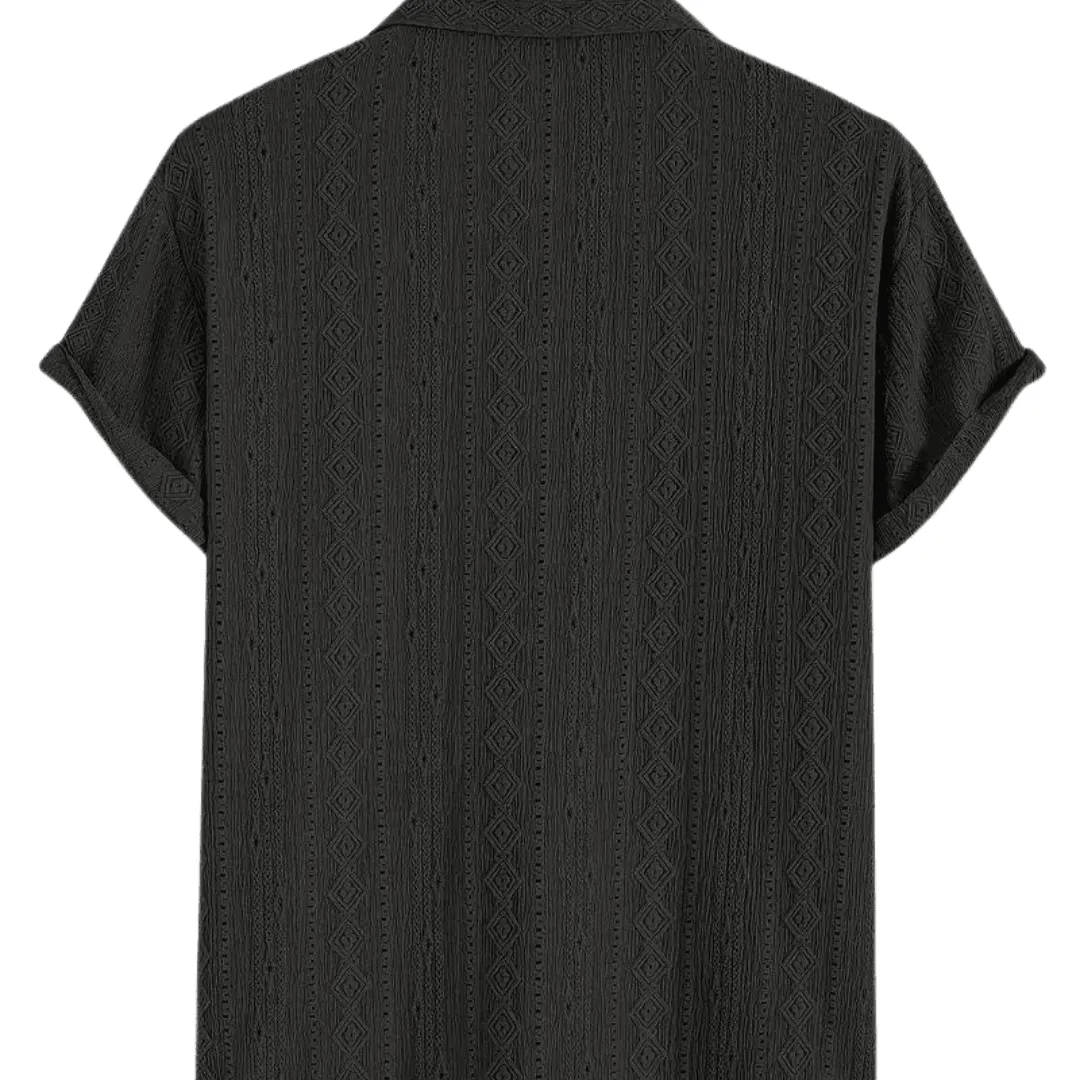Retro Strick Muster Hemd Herren #1