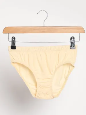 Rust Cream and Turmeric Yellow Underwear Combo - Organic Cotton - Pack of 2