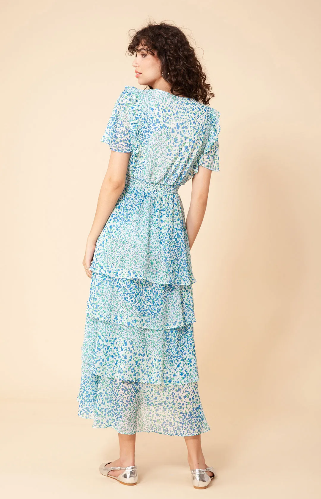 Sania Tiered Chiffon Dress