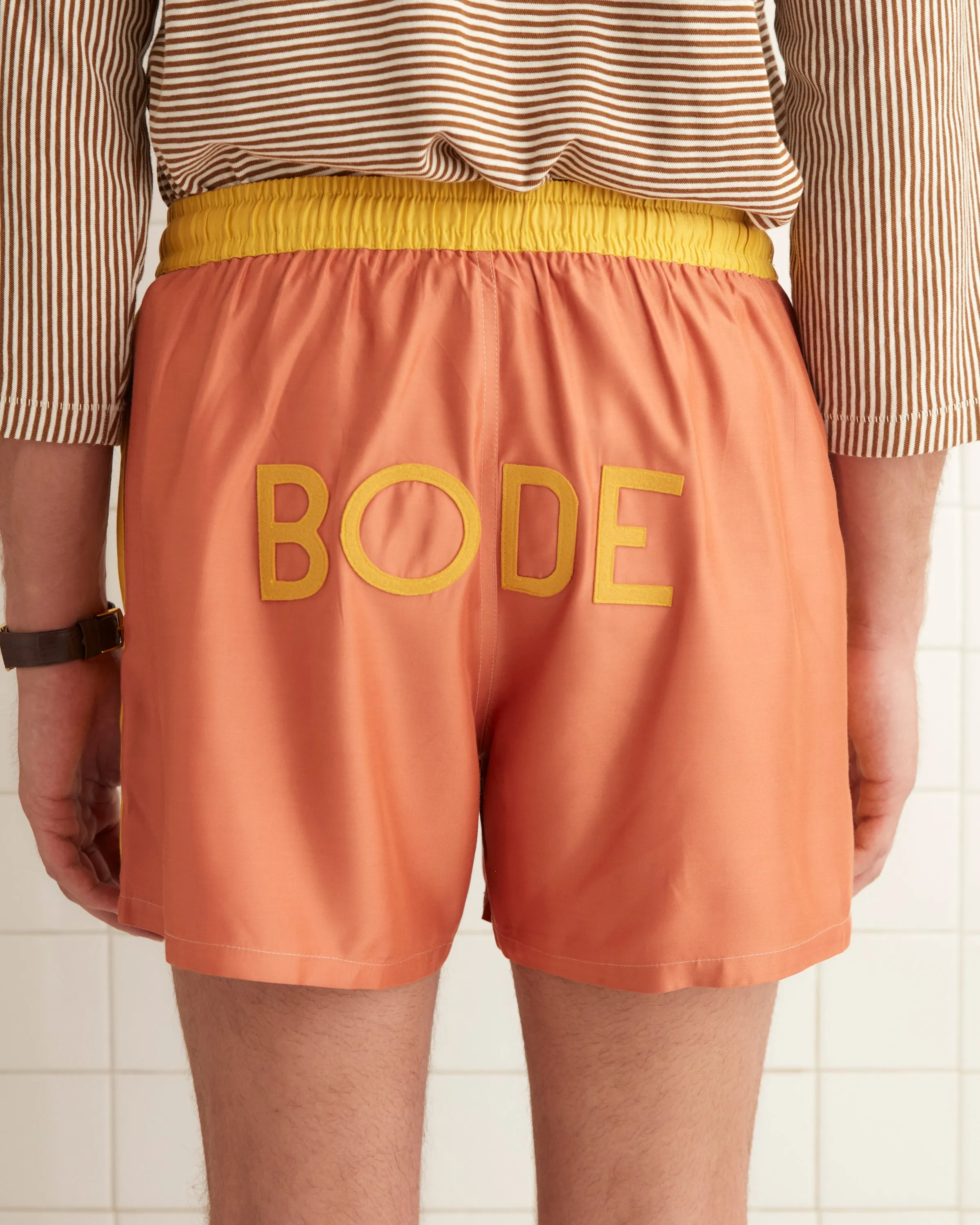 Satin Field Shorts - Orange