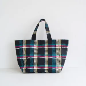 Shopper Check 100% Cotton Oxford - KOKKA Original Design　YGA-61010