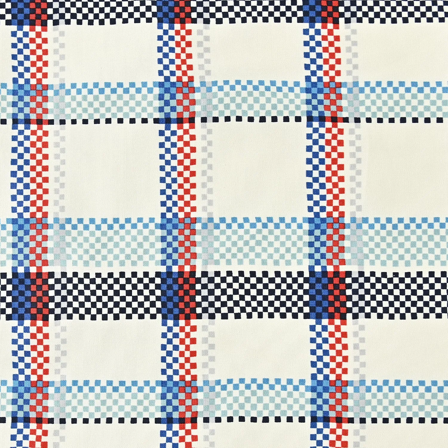 Shopper Check 100% Cotton Oxford - KOKKA Original Design　YGA-61010