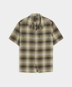 Short-Sleeve Printed Pocket Shirt in Khaki