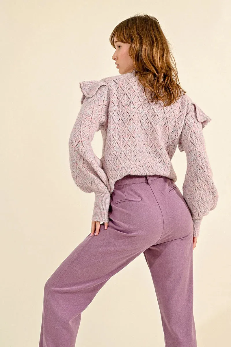 Straight Pants - Mauve