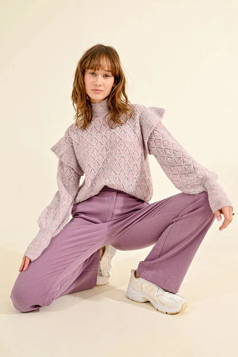 Straight Pants - Mauve