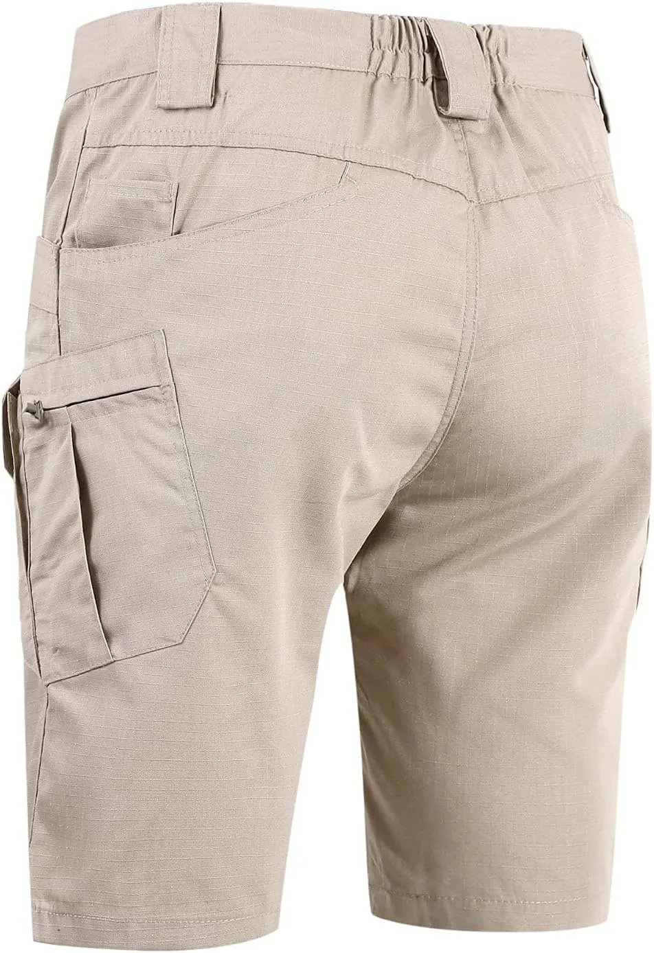 Tactical Shorts for Men Flex Waist Relaxed Fit Work Cargo Shorts Waterproof Hunting Fishing Shorts with Pockets