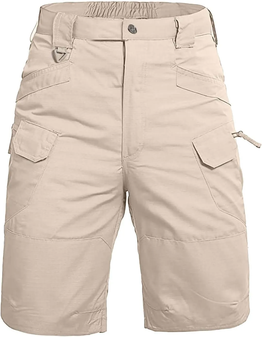 Tactical Shorts for Men Flex Waist Relaxed Fit Work Cargo Shorts Waterproof Hunting Fishing Shorts with Pockets