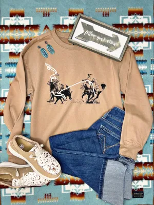 Team Roping Long Sleeve Tee
