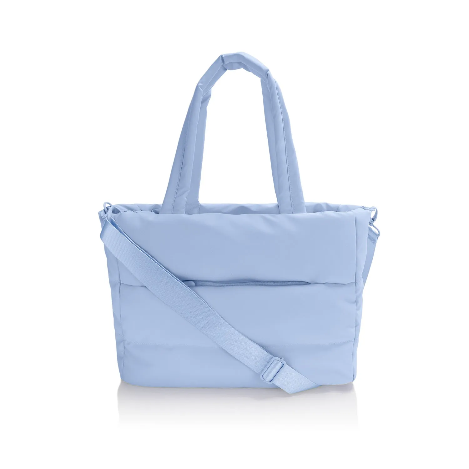 The Puffer Travel Tote - Light Blue