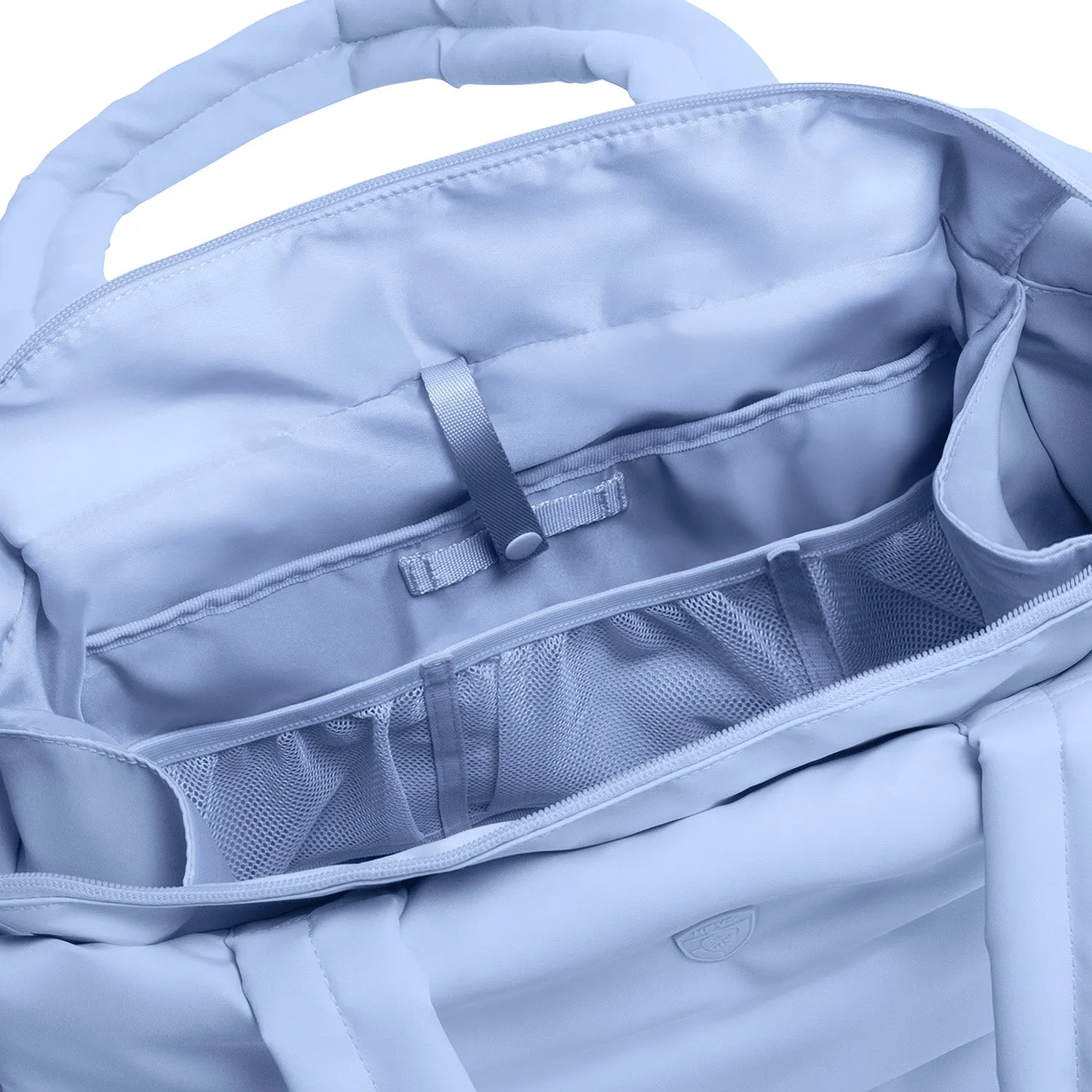 The Puffer Travel Tote - Light Blue