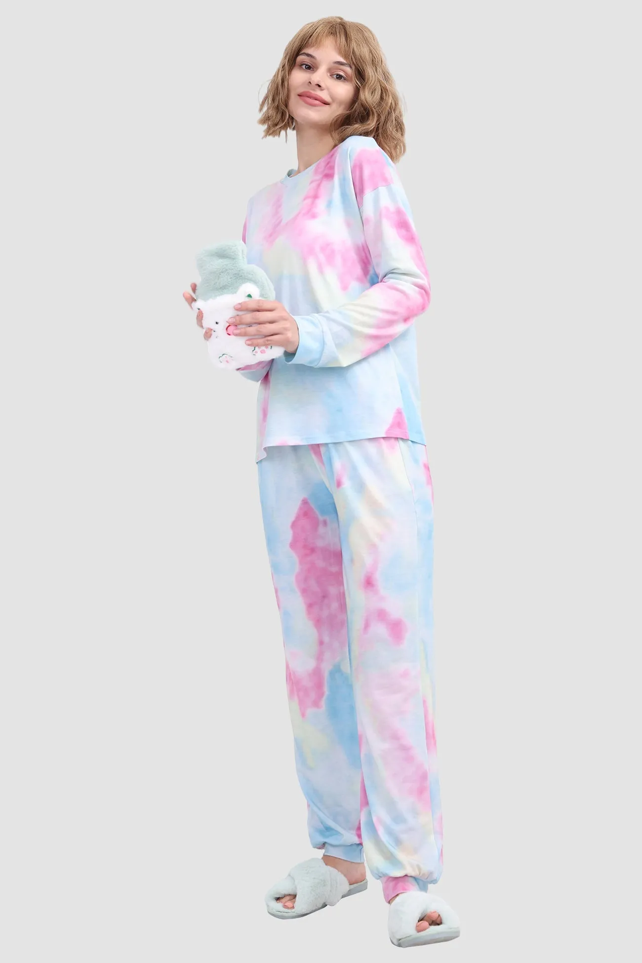 Tie-dye Long Sleeve Loungewear Set
