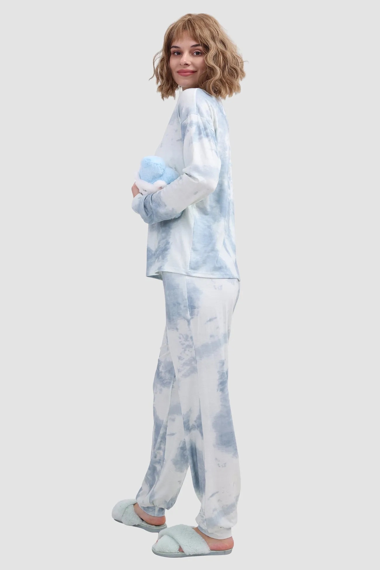 Tie-dye Long Sleeve Loungewear Set