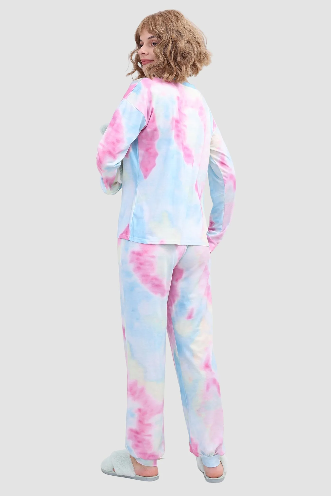 Tie-dye Long Sleeve Loungewear Set
