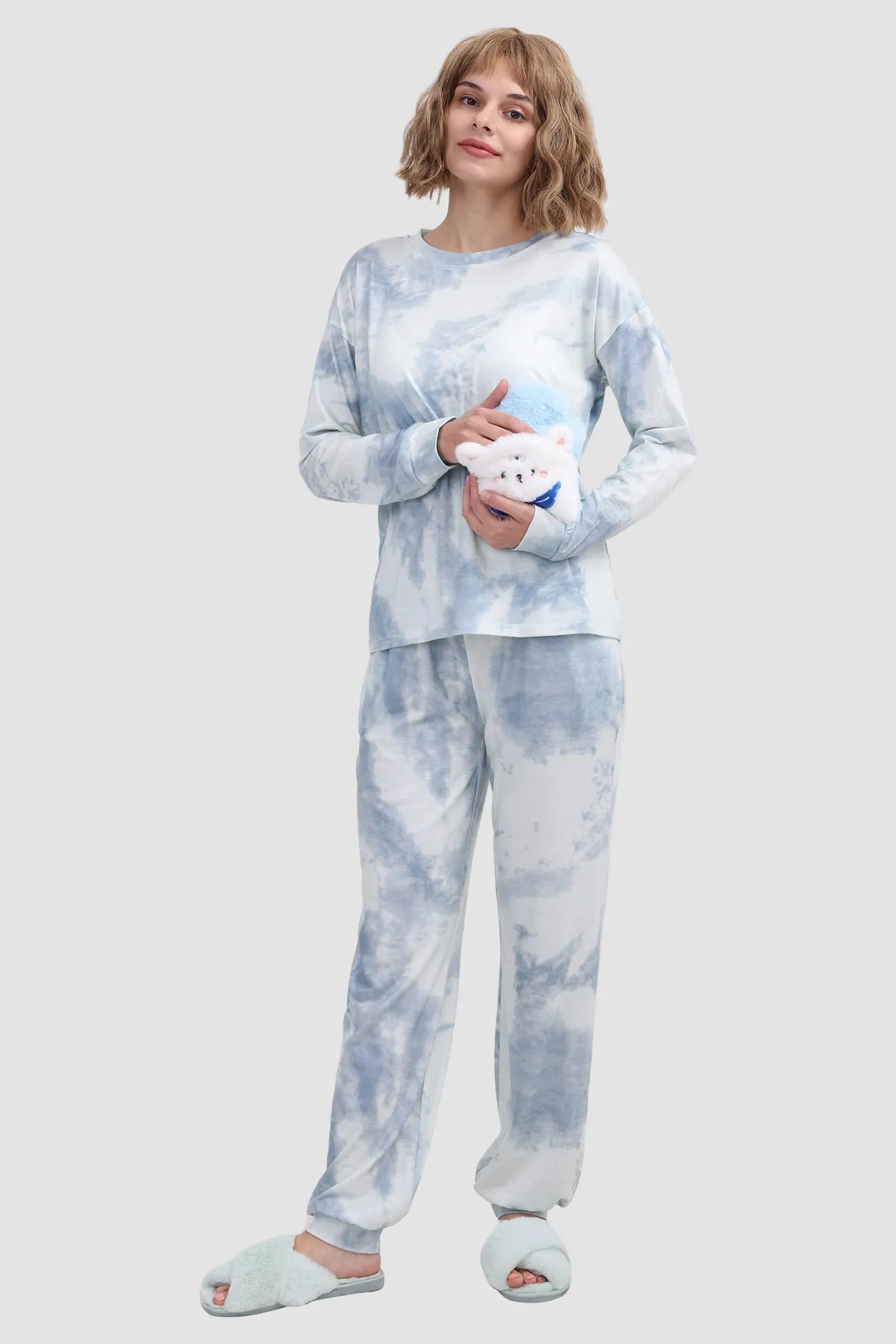 Tie-dye Long Sleeve Loungewear Set