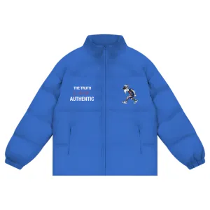 TRUE AUTHENTIC 'GOAT LOGO'Unisex Zipper Puffer Coat