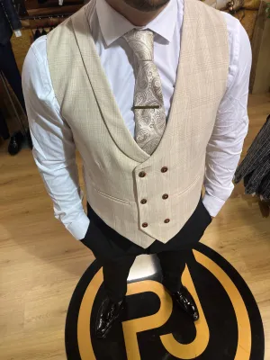 Waistcoat - 0007 Cream/Cream