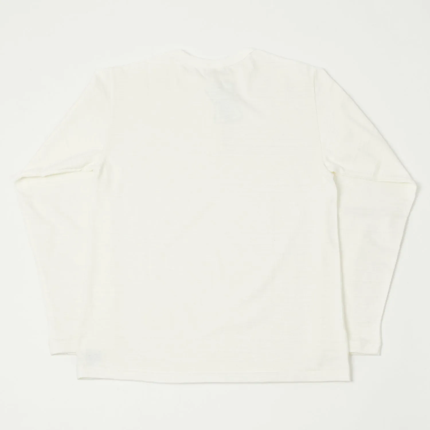 Warehouse & Co 5907 L/S Henley Tee - Off White