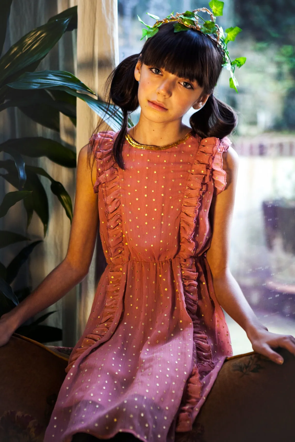 Wild & Gorgeous Danube Girls Dress - Dusty Pink (Size 2/3 left)