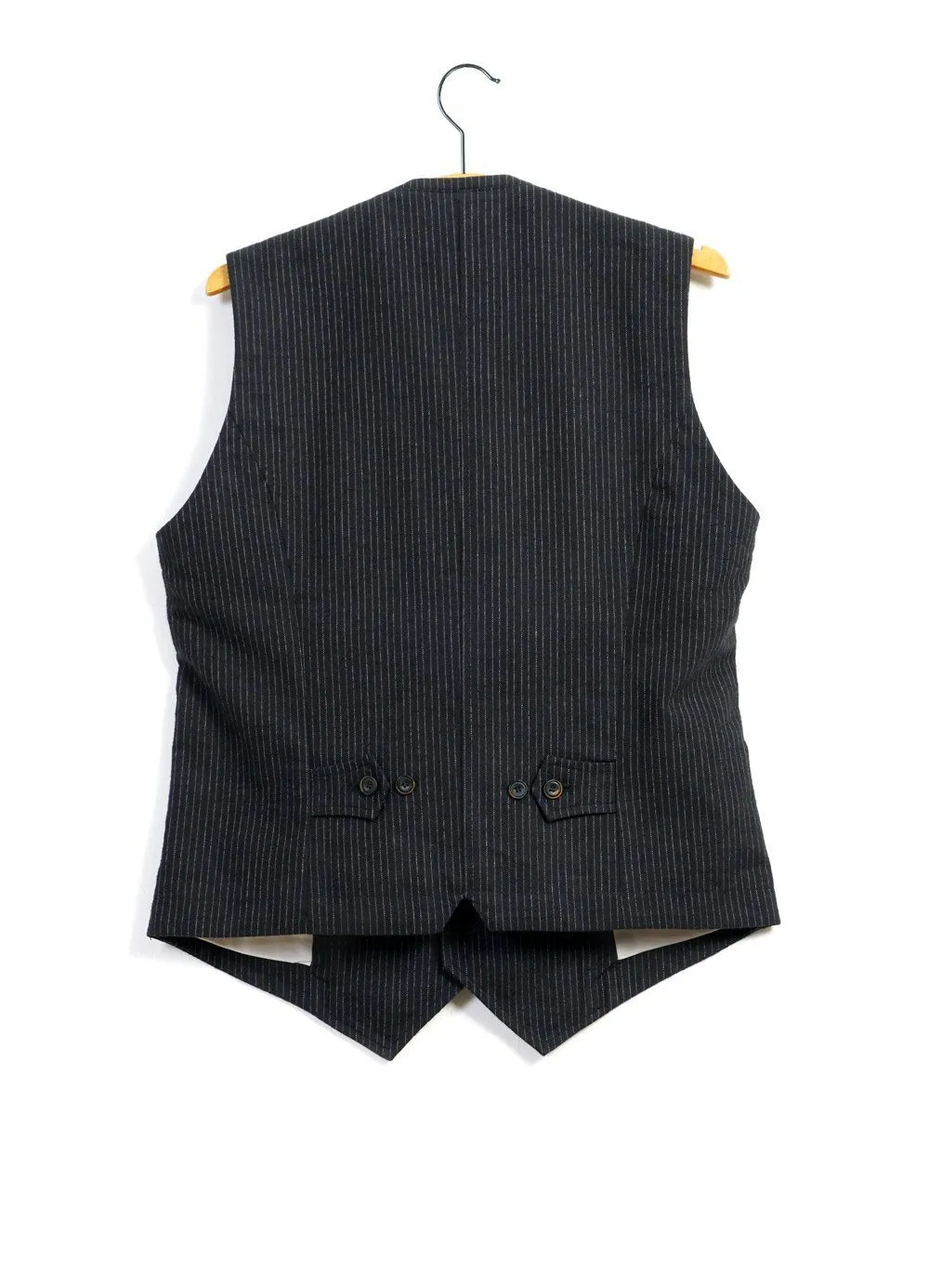 WILLIAM | High Lapel Waistcoat | Black Pin