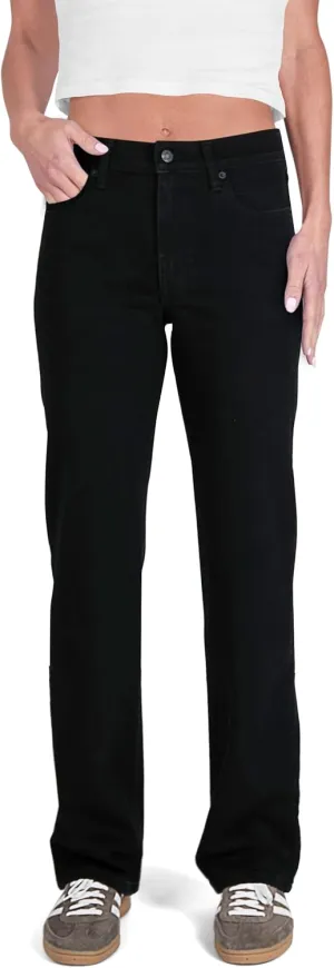 Women's Mid Rise Regular Straight Jeans Classic Pants