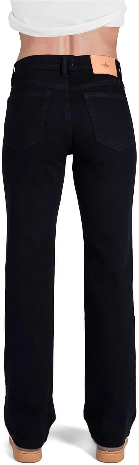 Women's Mid Rise Regular Straight Jeans Classic Pants