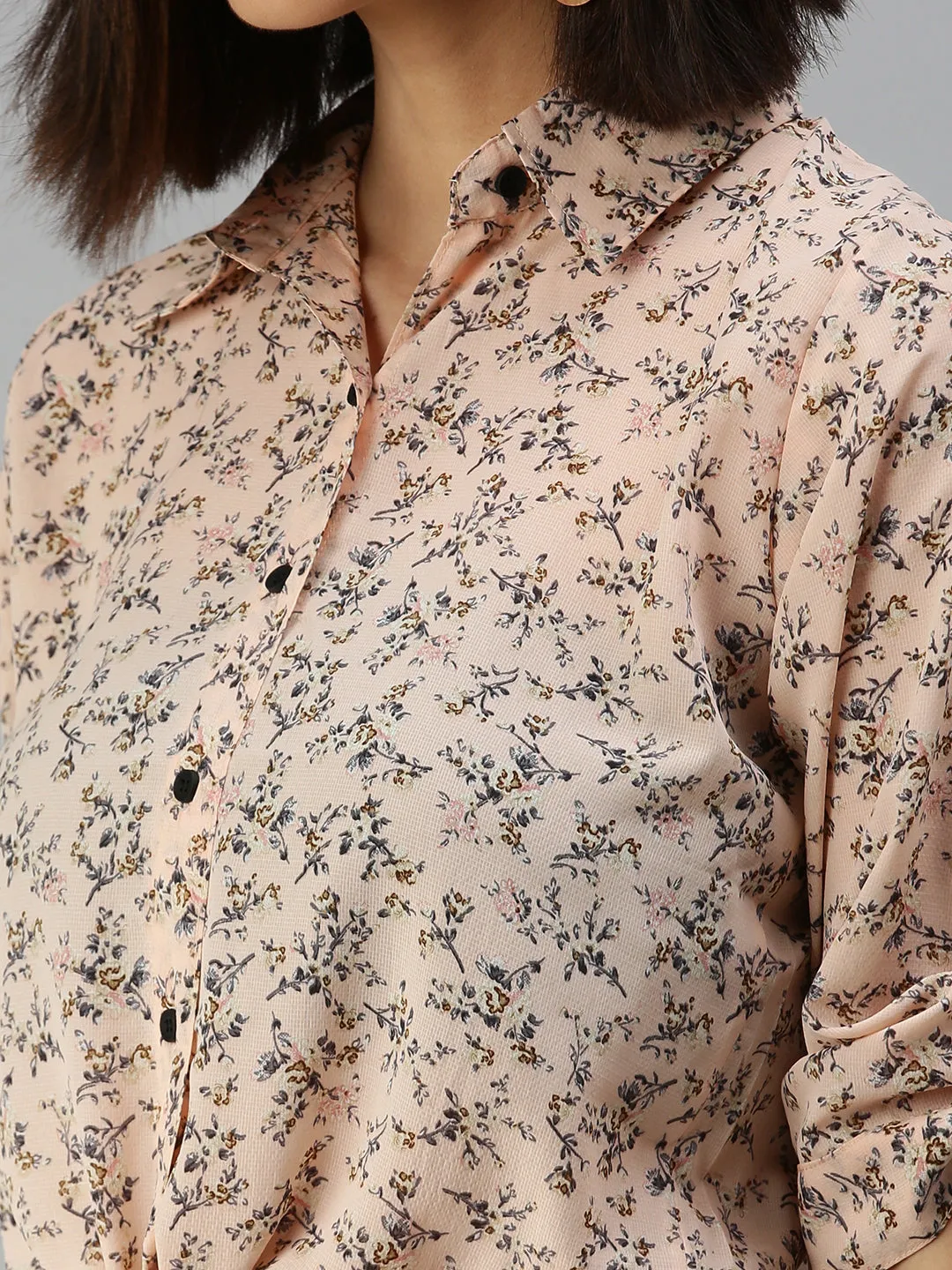 Women's Pink Printed Tops