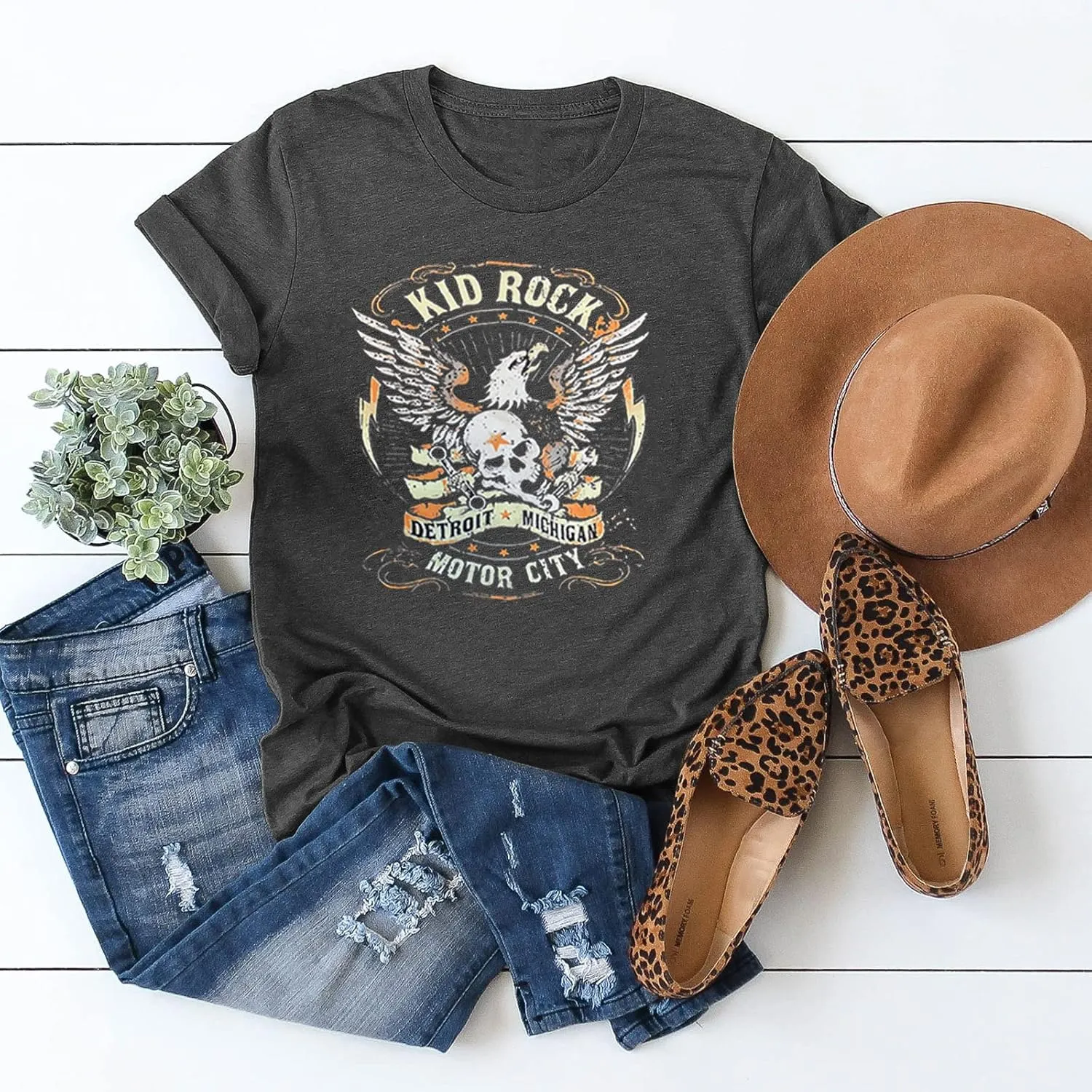 Womens T Shirts Nasaville Concert Country Music Shirt Rock Band Vintage Tee Summer Short Sleeve Graphic Tops