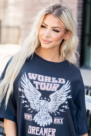 World Tour Dreamer Vintage Eagle Graphic Tee