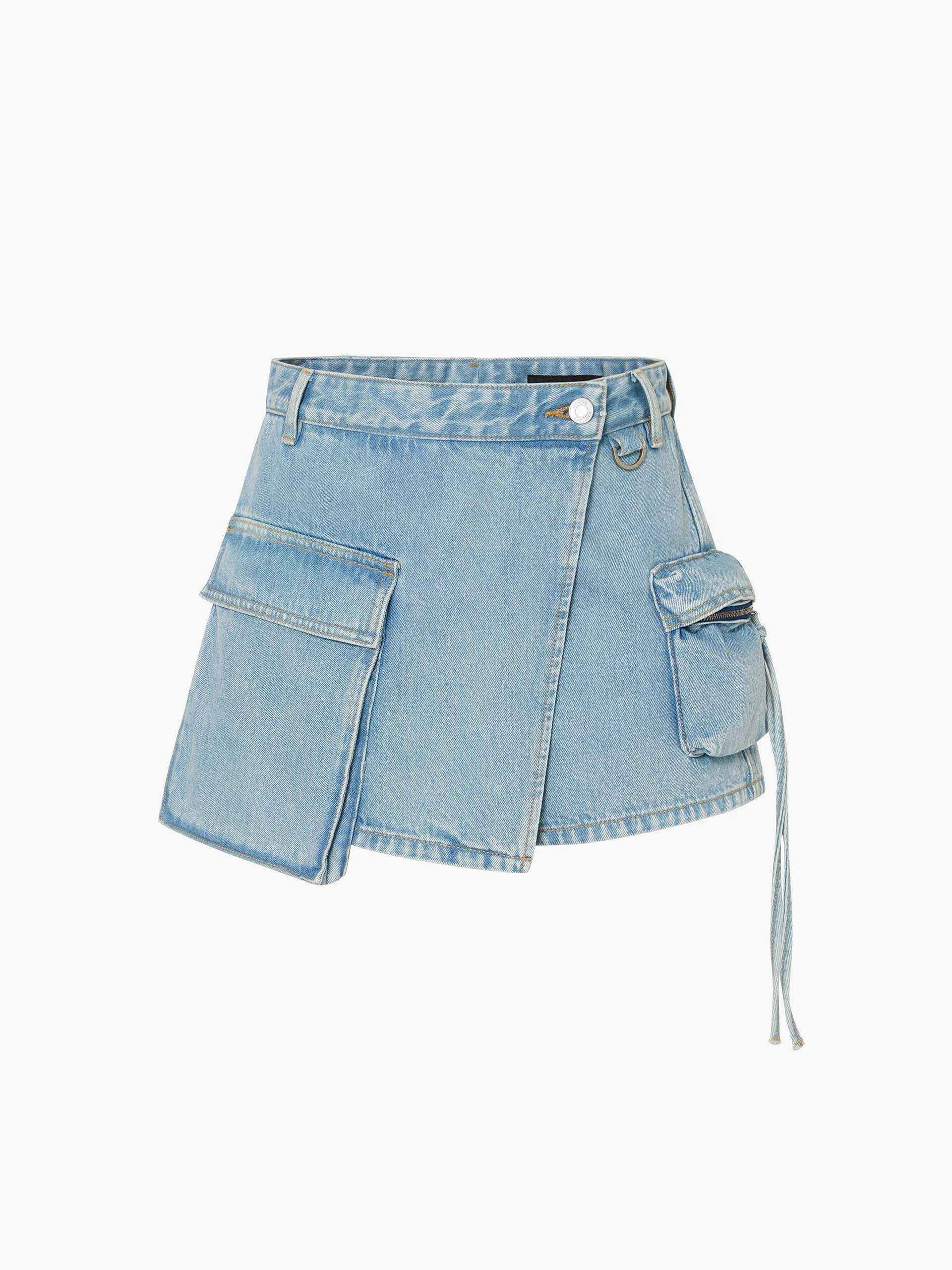 Wrap Detail Cargo Shorts