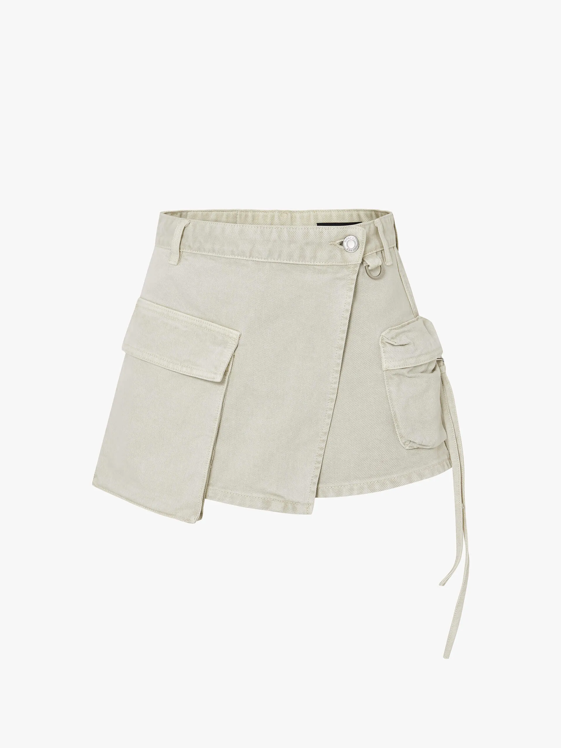 Wrap Detail Cargo Shorts