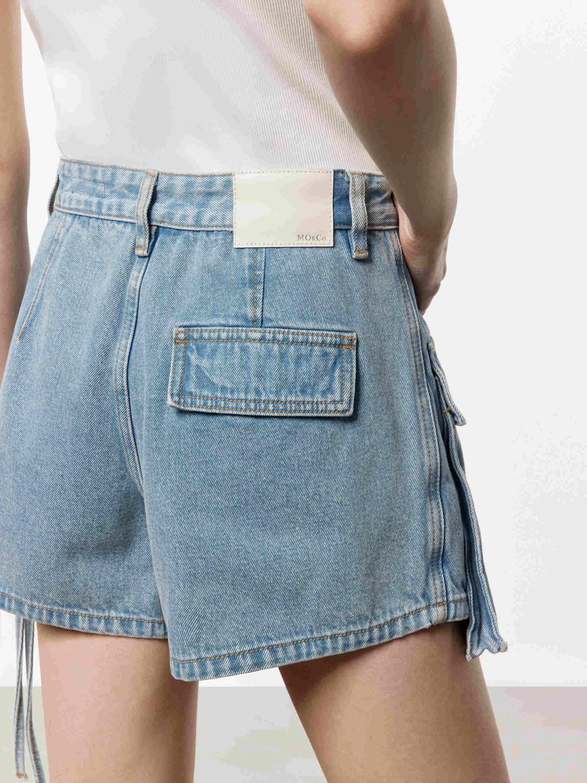 Wrap Detail Cargo Shorts