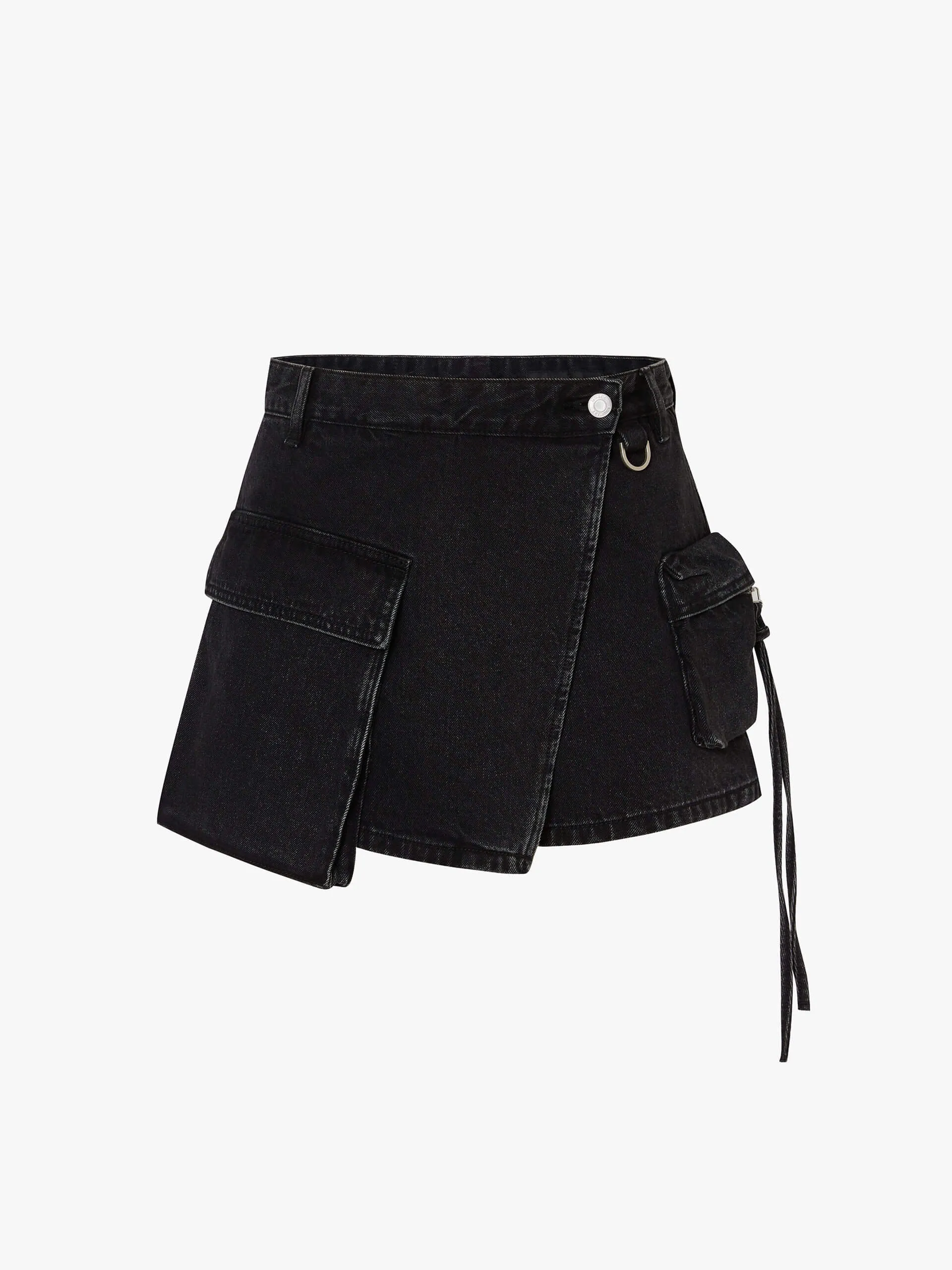 Wrap Detail Cargo Shorts